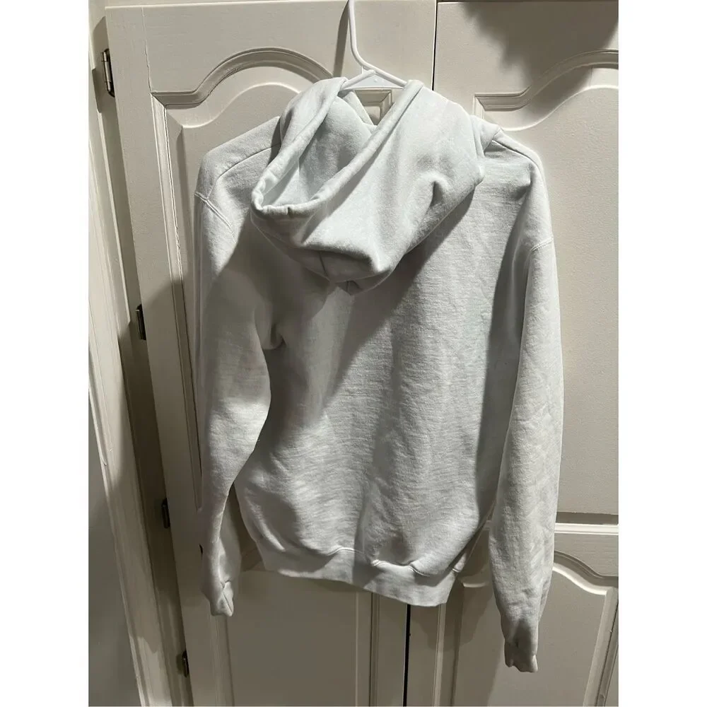 Kansas Jayhawks White Hoodie Adult Size Medium NCAA National Champions 2022 SZ S